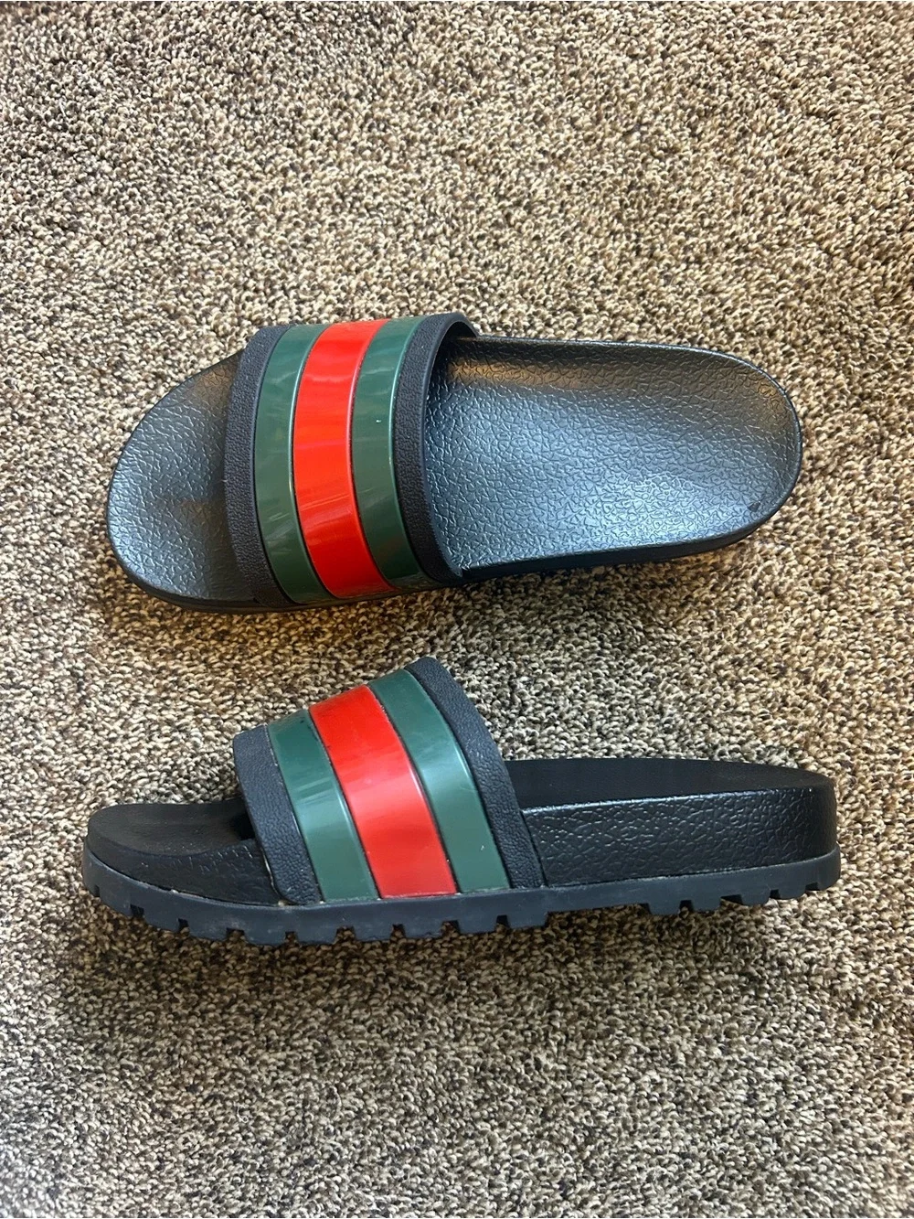 GUCCI Web Slide Sandal Size 43